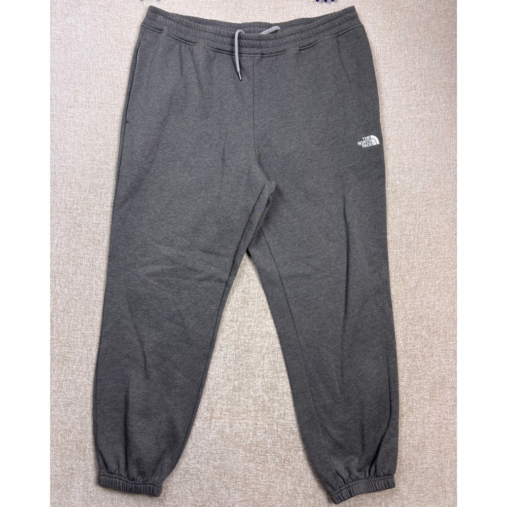 The North Face Mens XXL Gray Fleece Jogger Sweatpants Charcoal Heather